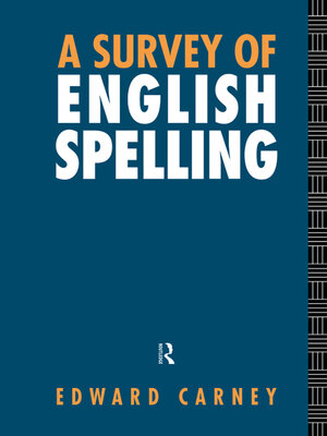 cover image of A Survey of English Spelling